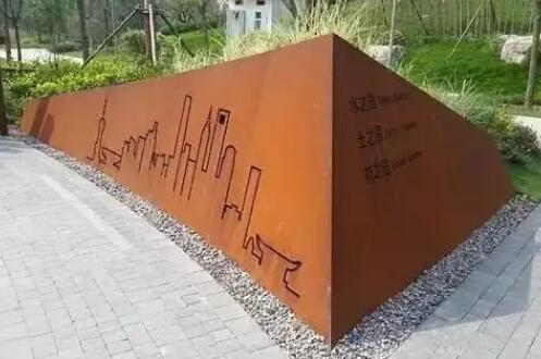 五河耐候钢挡土墙